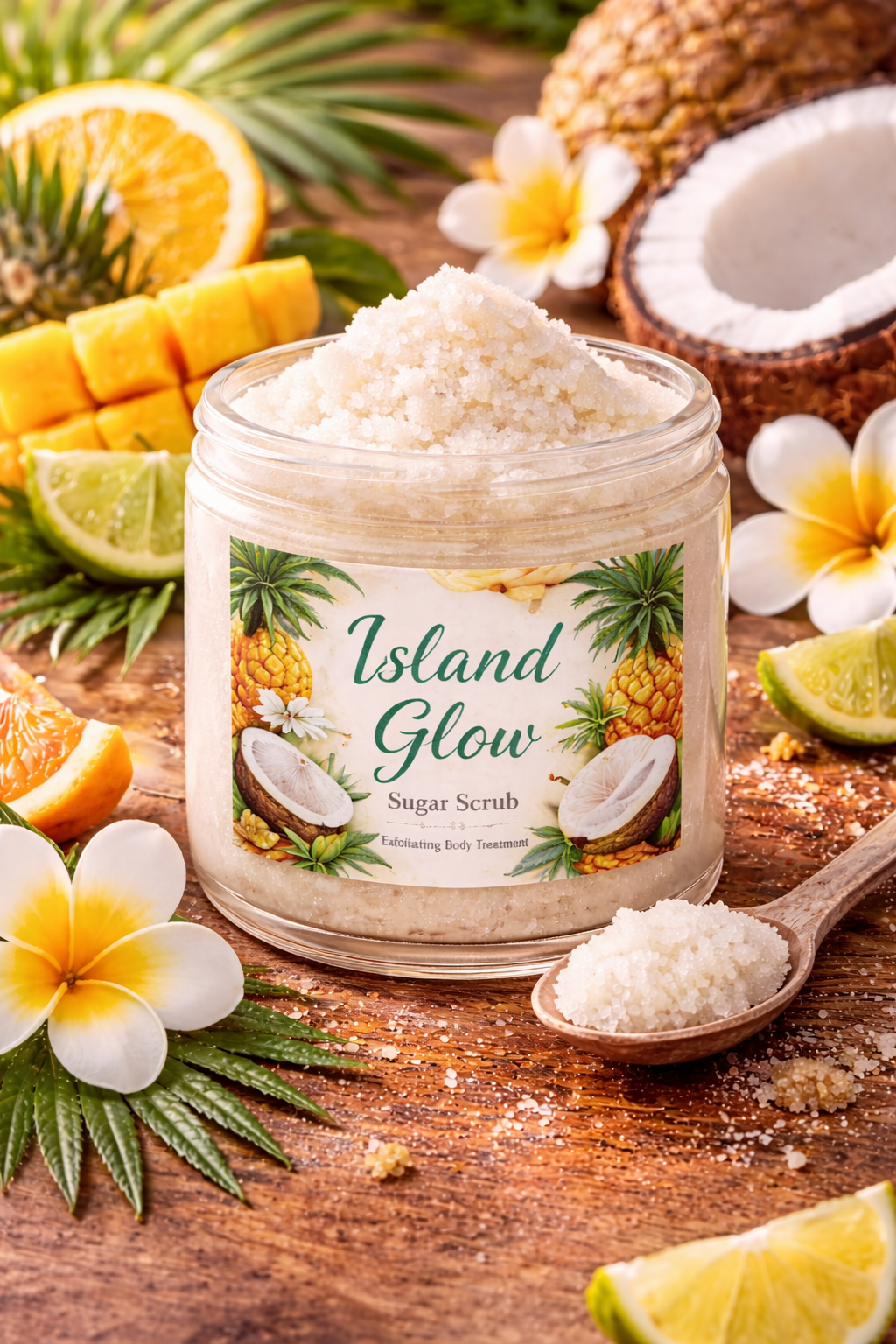 "Island Glow" Sugar Scrub - Coconut Scent