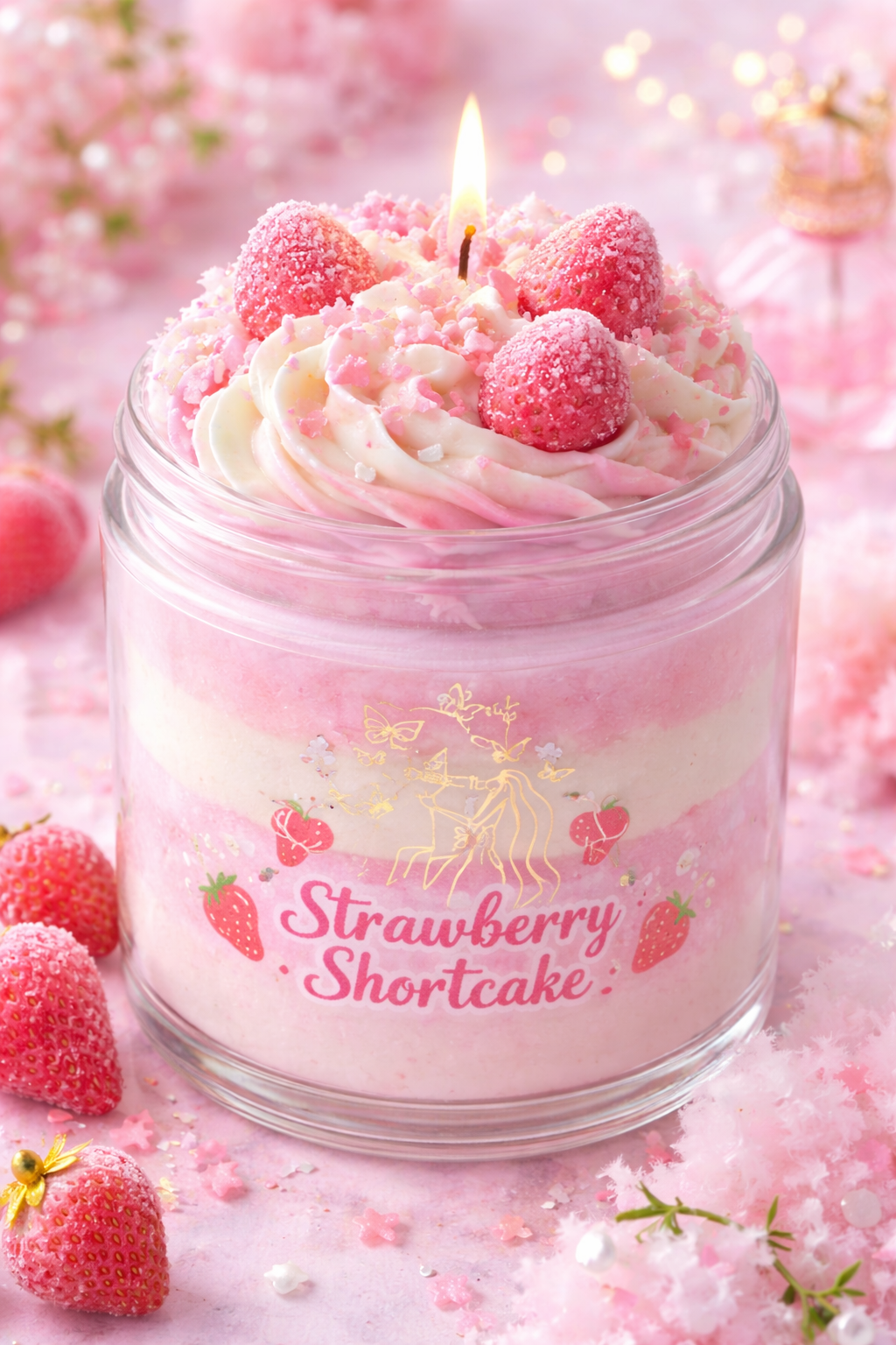 Strawberry Shortcake Candle