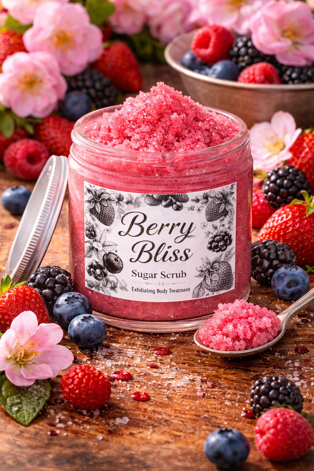 "Berry Bliss Glow" Sugar Scrub