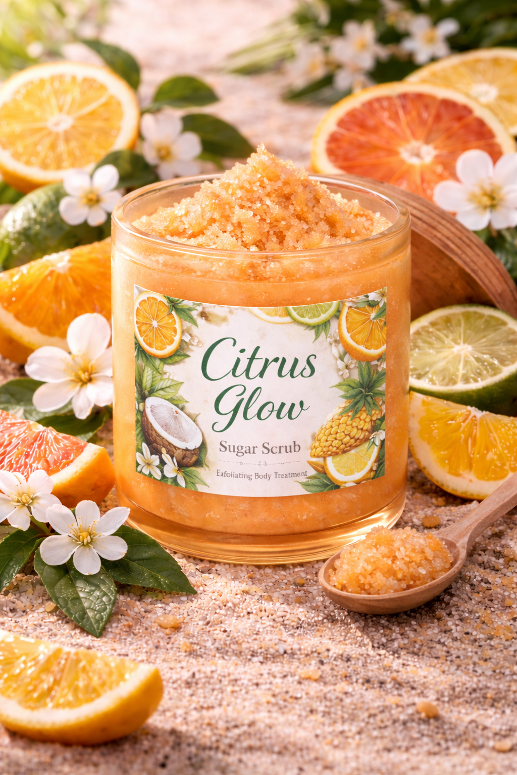 "Citrus Joy Glow" Sugar Scrub - Orange Scent