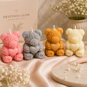 Teddy Bear Candle for Cozy Comfort and Warmth