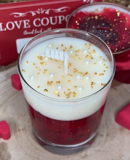 Love Glitter Candle