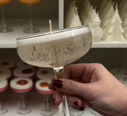 Champagne Candle