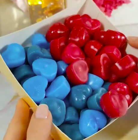 Heart Glitter Candle for Self-Love Rituals