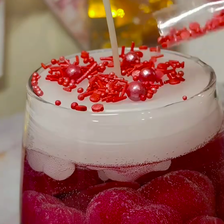 Heart Glitter Candle for Self-Love Rituals