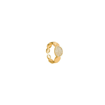 Zircon Circle Open Ring For Woman