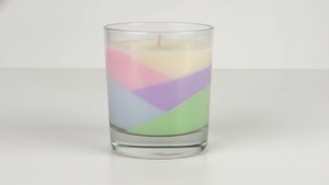 Slanted Wax Candle - Unique Design for Ambient Lighting