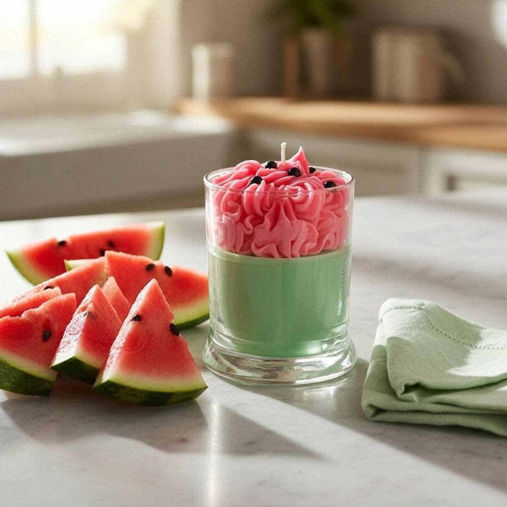 Watermelon Scented Candle and Cheerful Atmosphere