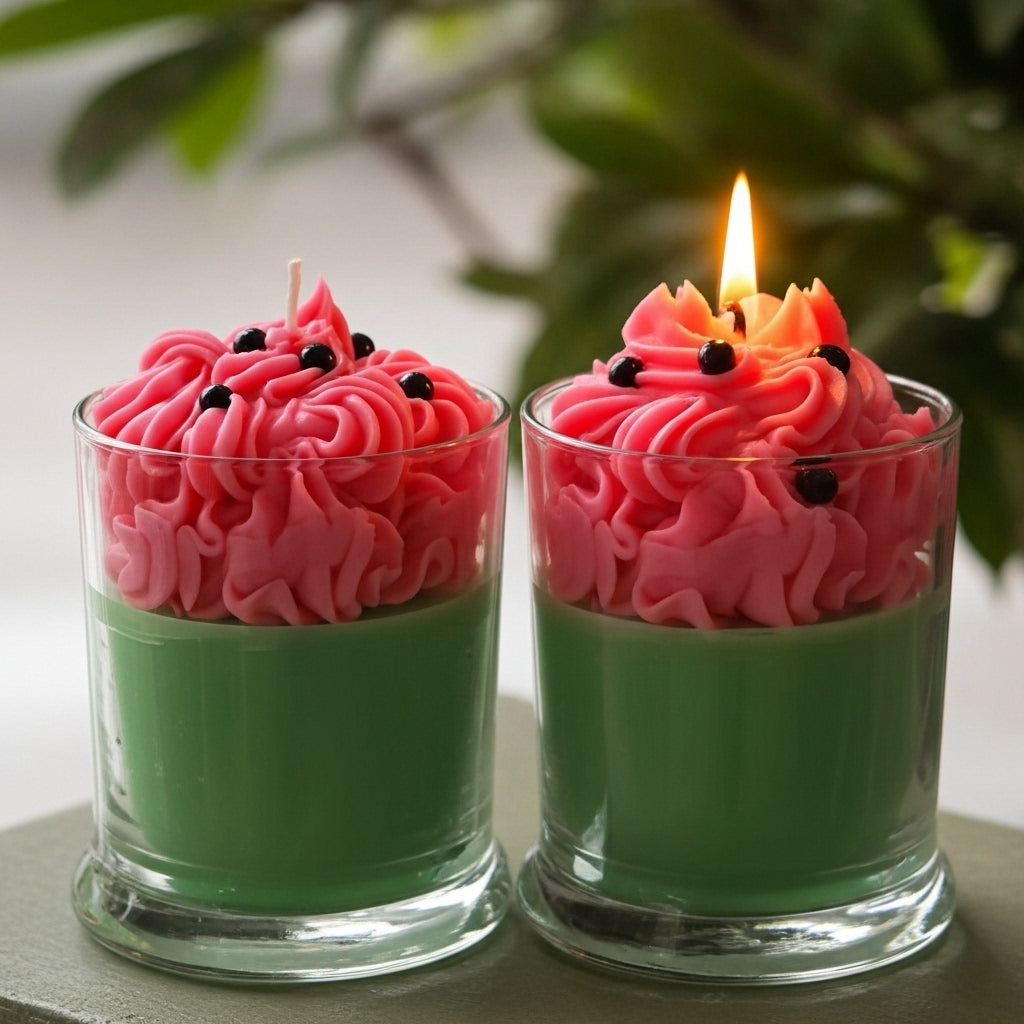 Watermelon Scented Candle and Cheerful Atmosphere