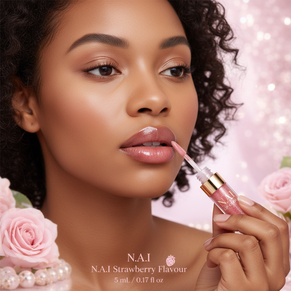 Apply lip polish + gloss