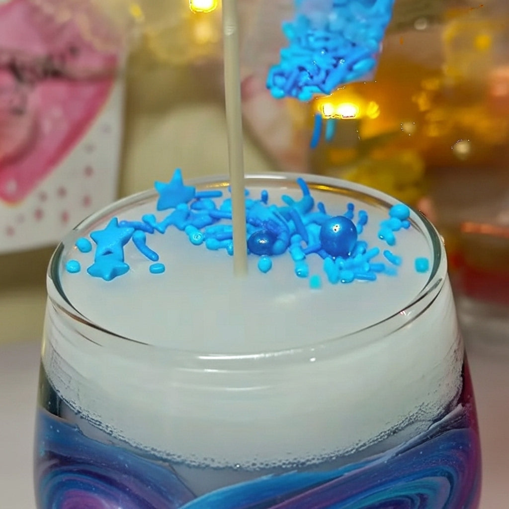 Heart Glitter Candle for Self-Love Rituals