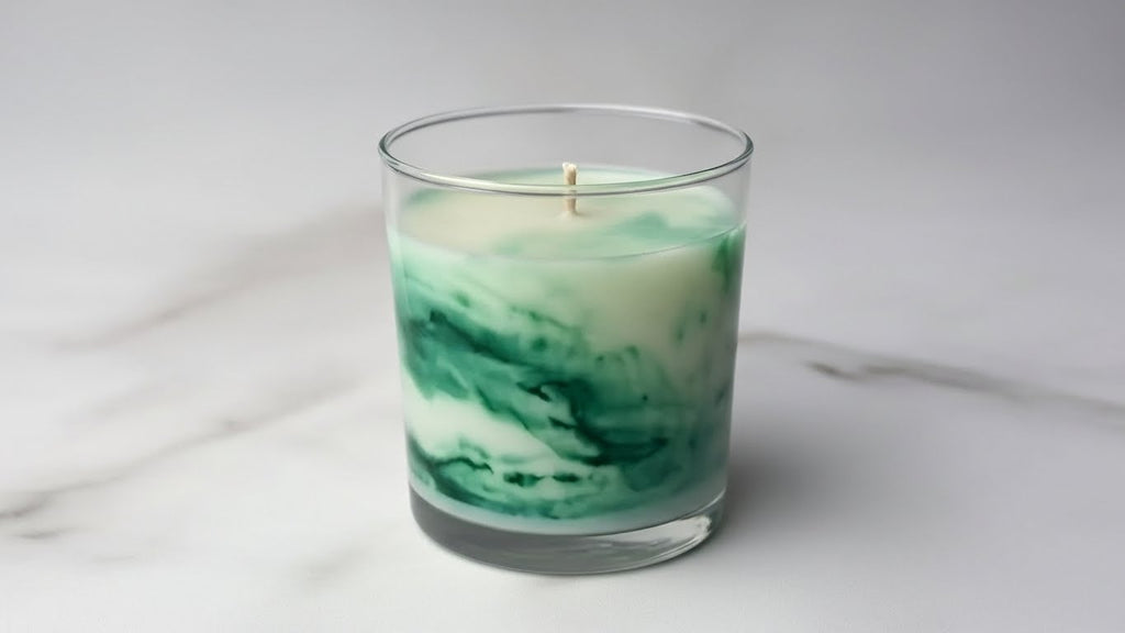 Shop Green Marble Candle for Unique Home Décor